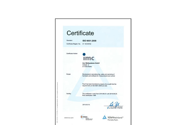 quality assurance imc iso9001