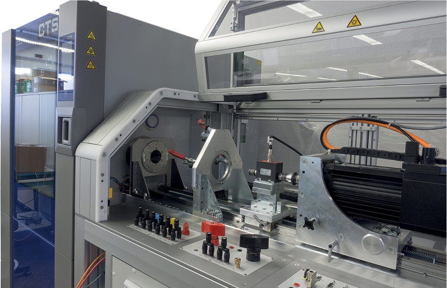 EC/DC motor test stand with climate chamber