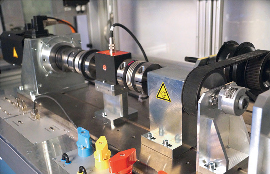 Development test stand for wheel hub motors