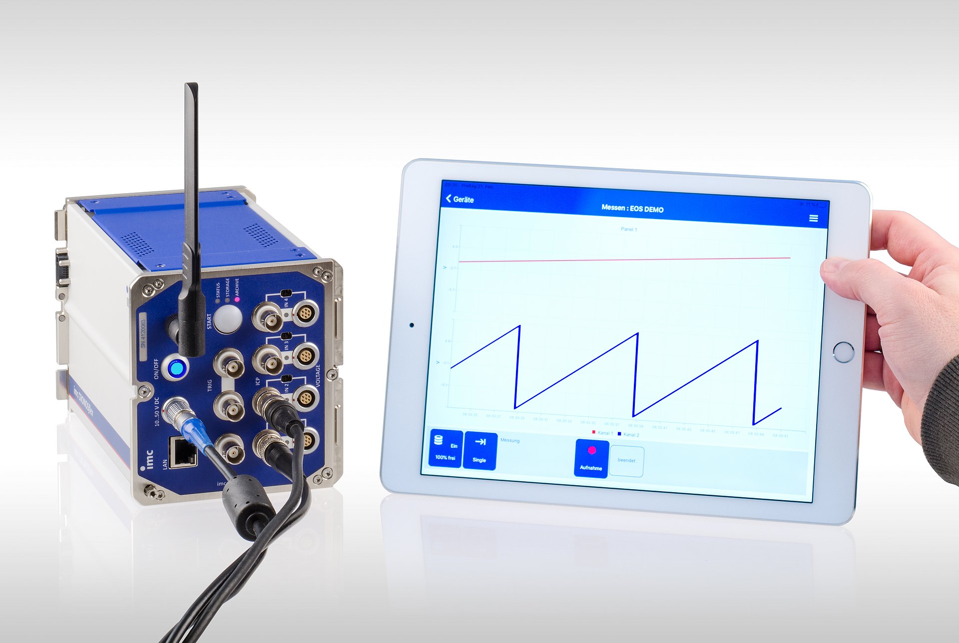 imc EOS-U4 mit Tablet