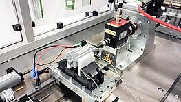 Test stand for characteristic curves of DC motors