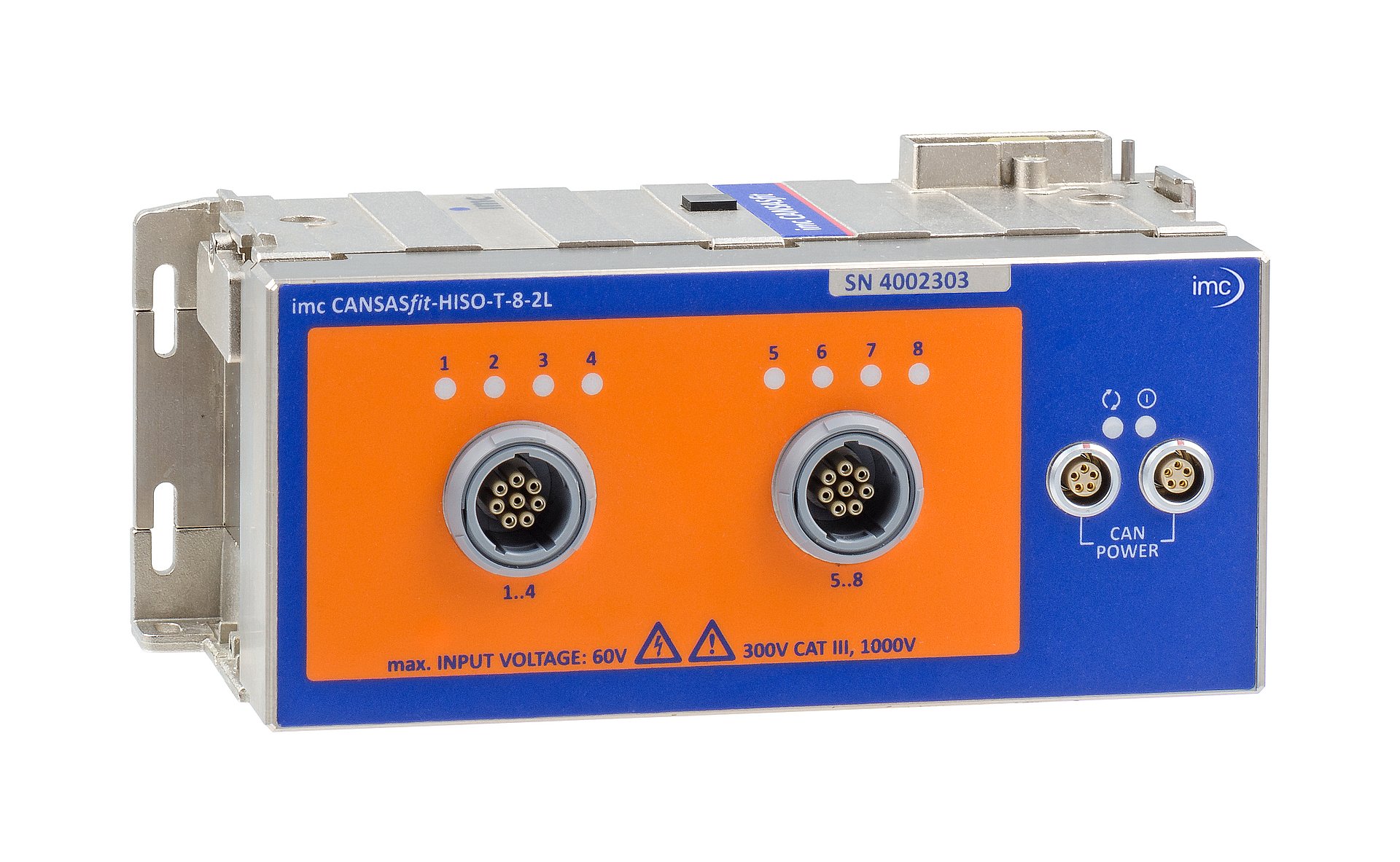 High isolation 6-channel CAN measurement module for voltage, temperature (RTD) and resistance (NTC)